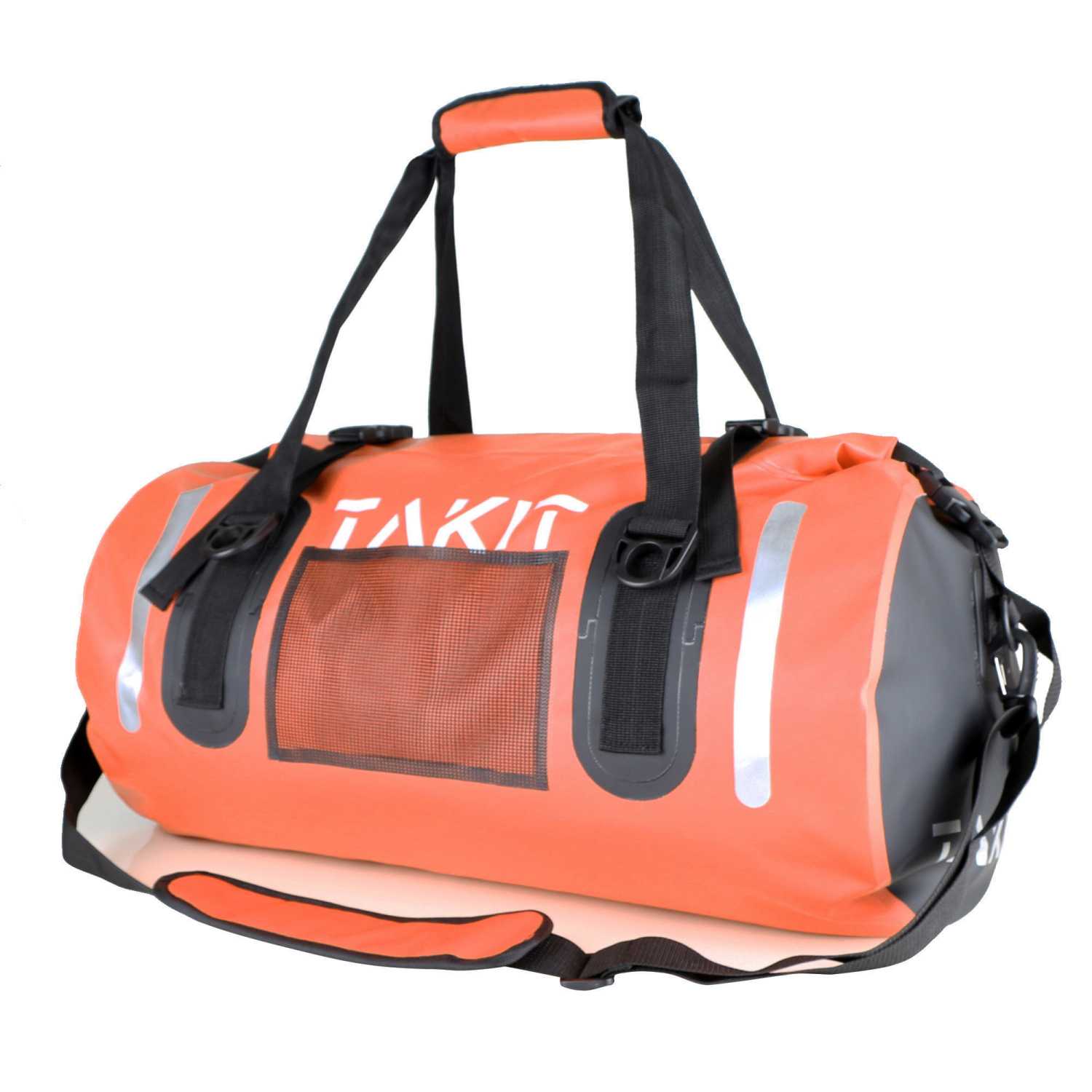 Waterproof Duffle Bag Travel Dry Bag 80L Roll Top 500D PVC for Motorcycle Tail Kayaking Rafting Boating Swimming Camping Hiking Beach Fishing(80L, Orange)