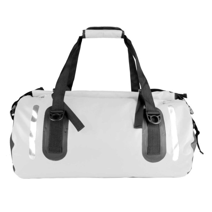 Waterproof Duffle Bag Travel Dry Bag 80L Roll Top 500D PVC for Motorcycle Tail Kayaking Rafting Boating Swimming Camping Hiking Beach Fishing(80L, White)
