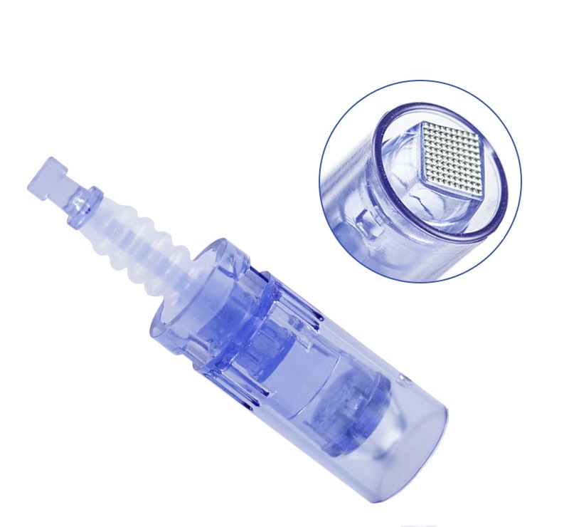 Med SPA Care® Disposable Replacement Cartridges 0.01mm~0.25mm - Fit for Dr.pen Derma Pen Ultima A6 Electric Skin Care Device Dermapen Permanent Makeup Pen (5D Nano, A6 Blue 0.01mm 25pcs)