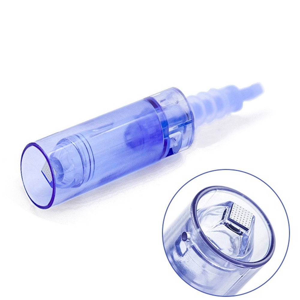 Med SPA Care® Disposable Replacement Cartridges 0.01mm~0.25mm - Fit for Dr.pen Derma Pen Ultima A6 Electric Skin Care Device Dermapen Permanent Makeup Pen (3D Nano, A6 Blue 0.01mm 25pcs)