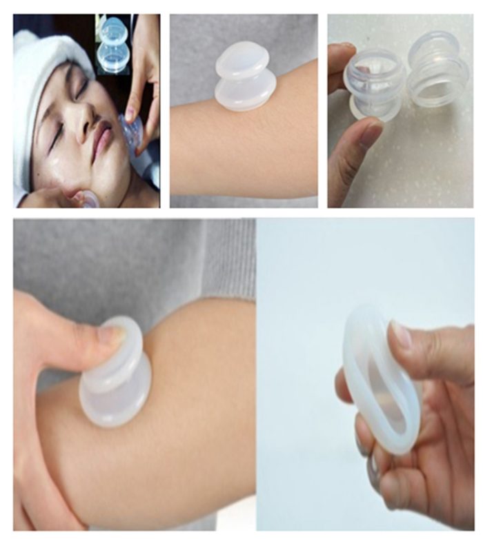 Med SPA Care Silicone Cups Cupping Set/Vacuum Suction Cup Massage Cupping Therapy Set,Butt Massager/Anti Cellulite Cup - for Cellulite Remove,Exfoliating,Detox, Muscle,Nerve Joint Pain Relief (Clear)