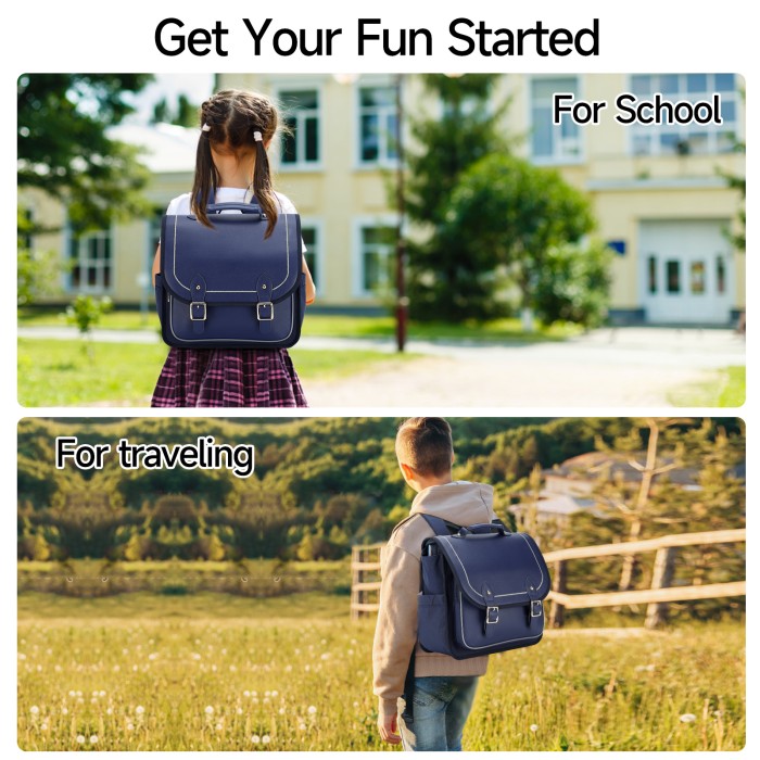 G-TiDE School Backpack, Kindergarten Preschool Toddler School Bag, Book Bags for Girls&Boys, Waterproof Backpacks, Kid Fashionable Travel Bag, Adjustable Padded Strap