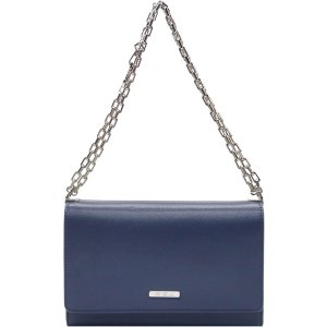 DE'EMILIA CONCEPT Small Shoulder Bag for Women, Imitation Leather Chain Strap Clutch Small Square Purse, Phone Wallet Purse (Prussian Blue)…